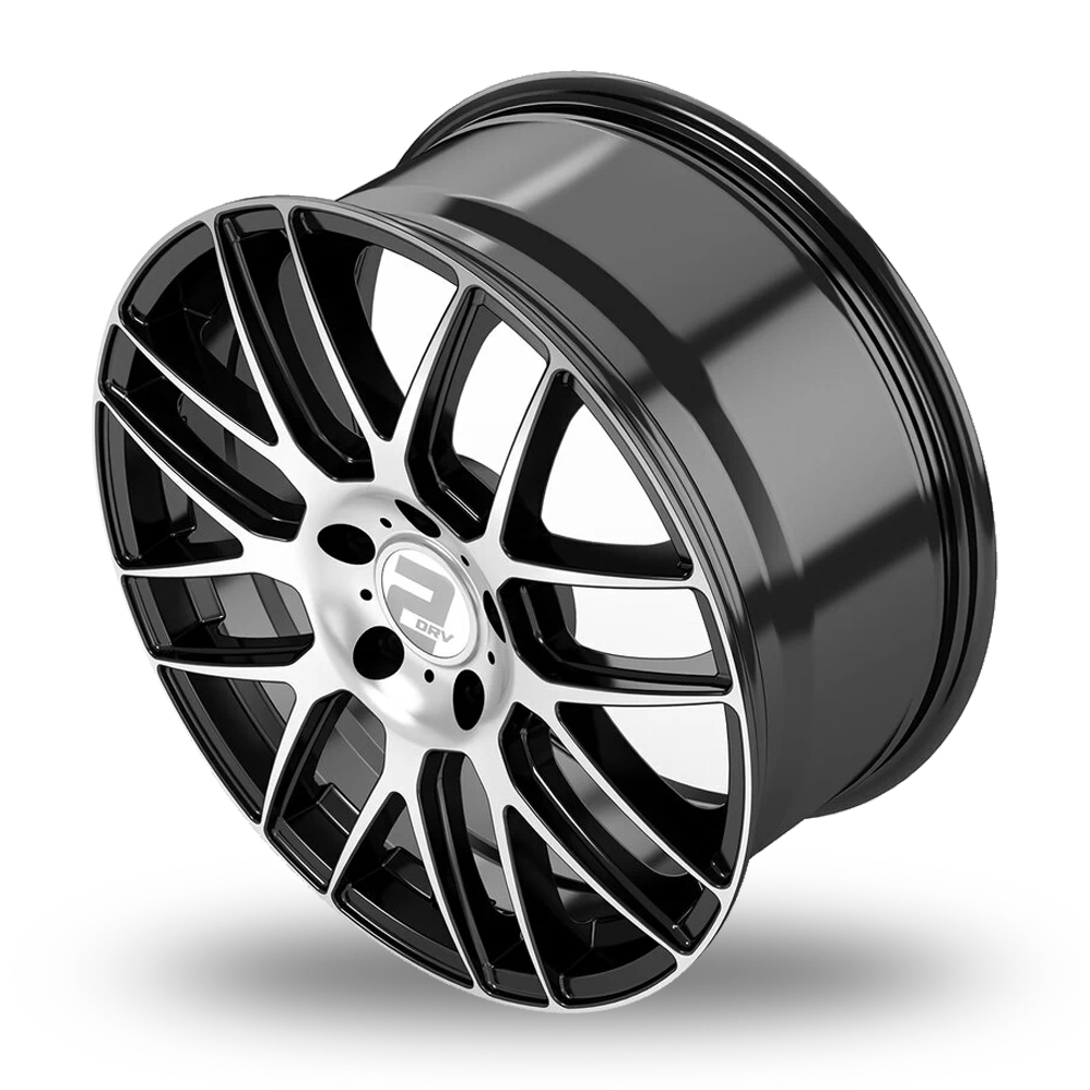 17" 2DRV WH26 Black Machined Alloy Wheels