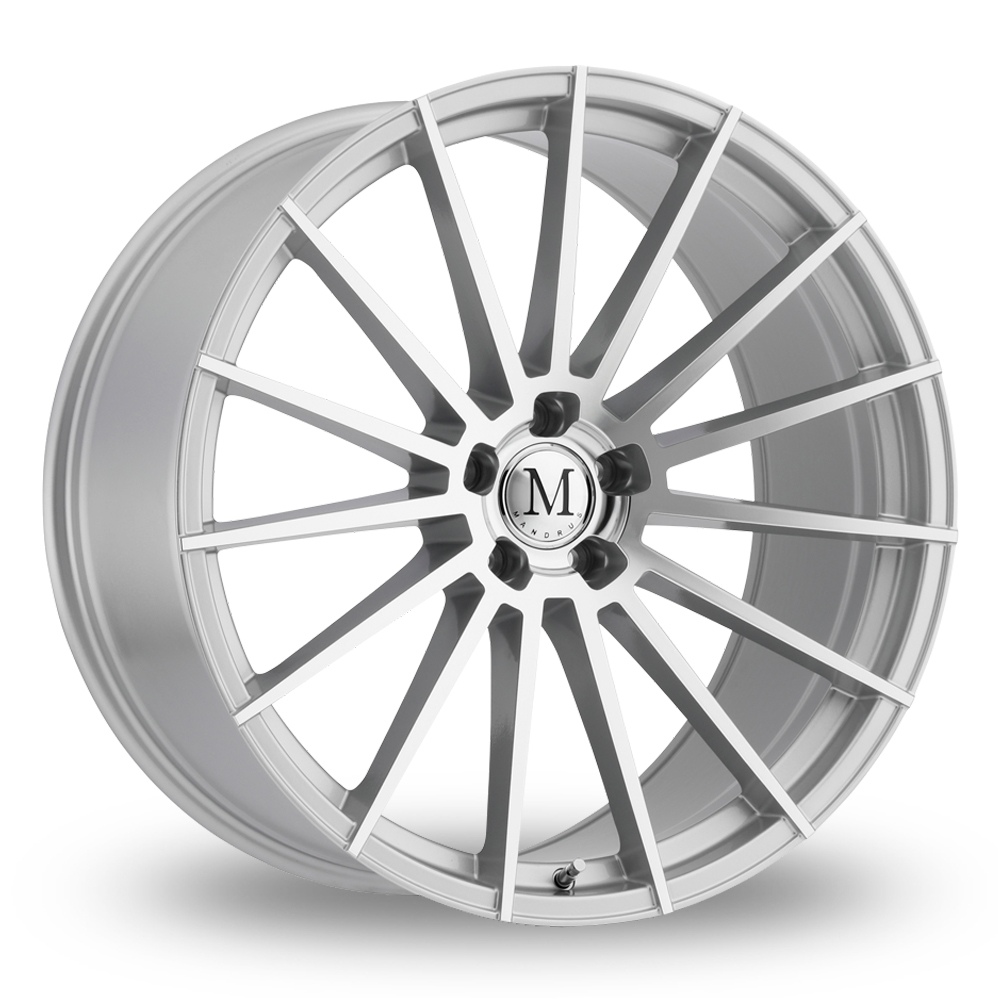Mandrus Stirling (USA Warehouse) Silver With Mirror Cut Face Alloy Wheels