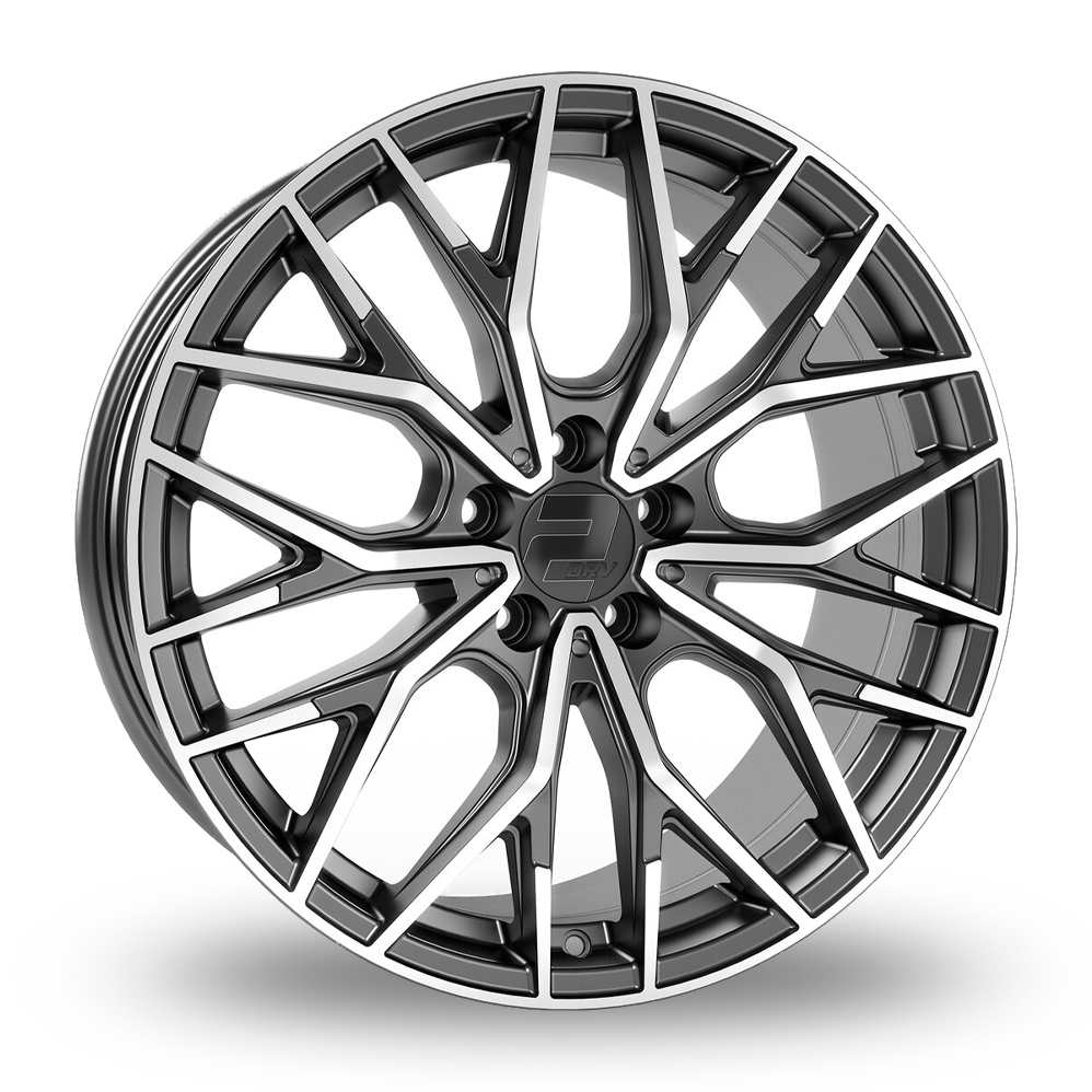 2DRV WH37 Dark Gunmetal Machined Alloy Wheels