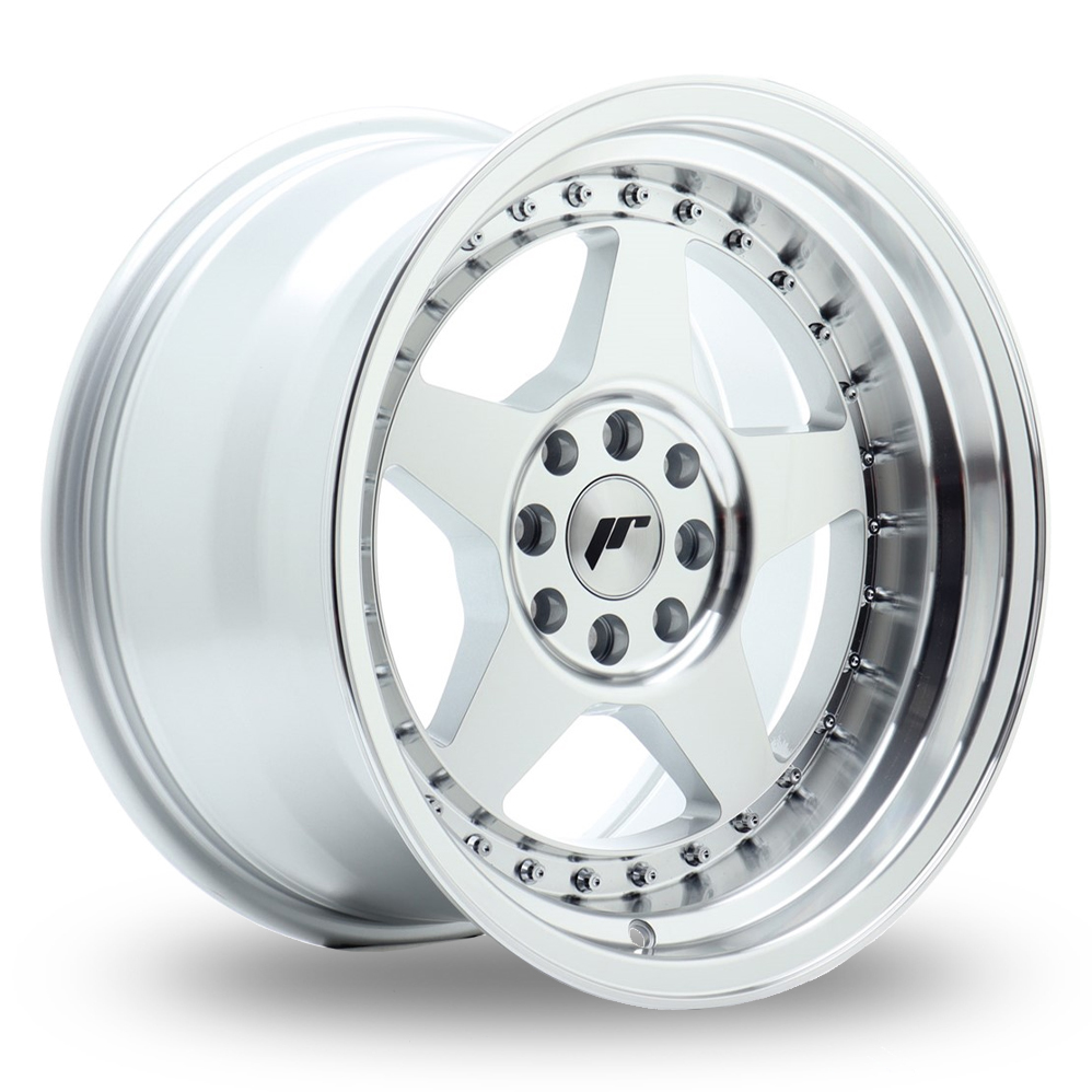 Japan Racing JR6 (9x16) (Custom Fitment) Silver Machined Face Alloy Wheels