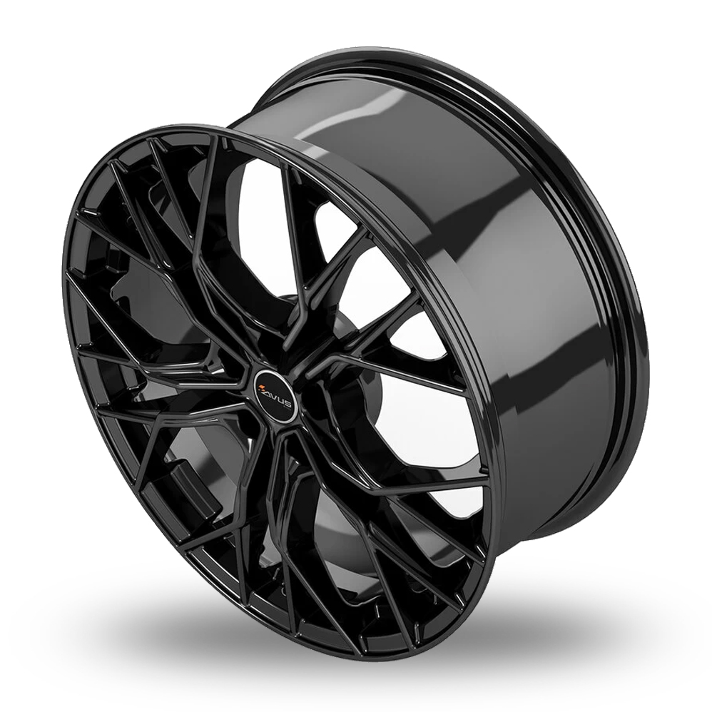 20" Avus Racing AC-M10 Black Alloy Wheels