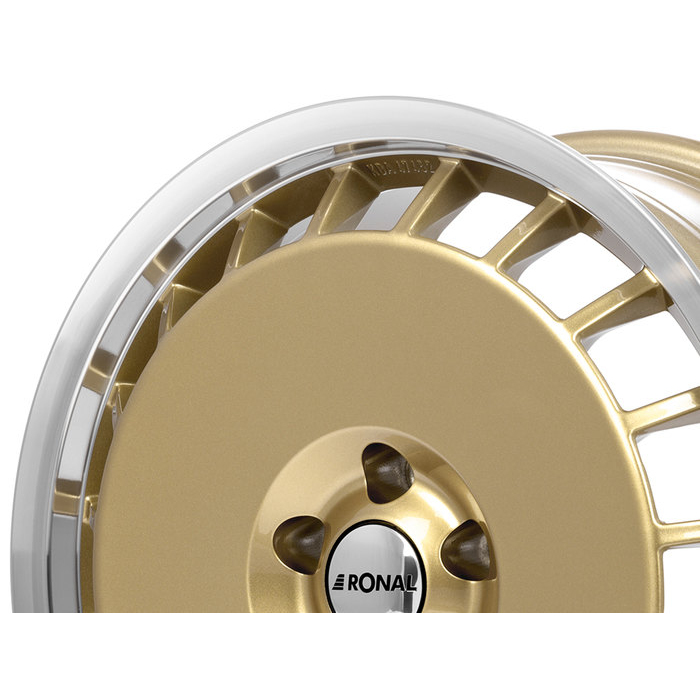 18" Ronal R50 Aero Racing Gold Polished Rim Alloy Wheels