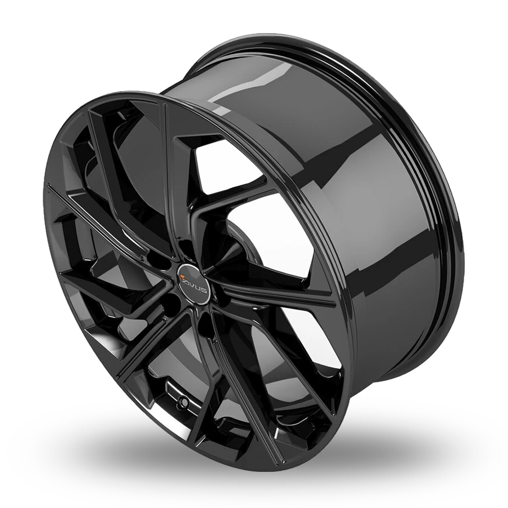 20" Avus Racing AC-522 Black Alloy Wheels