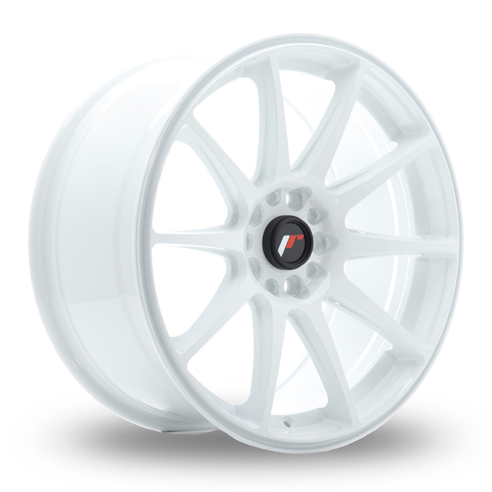 Japan Racing JR11 (8.5x18) White Alloy Wheels