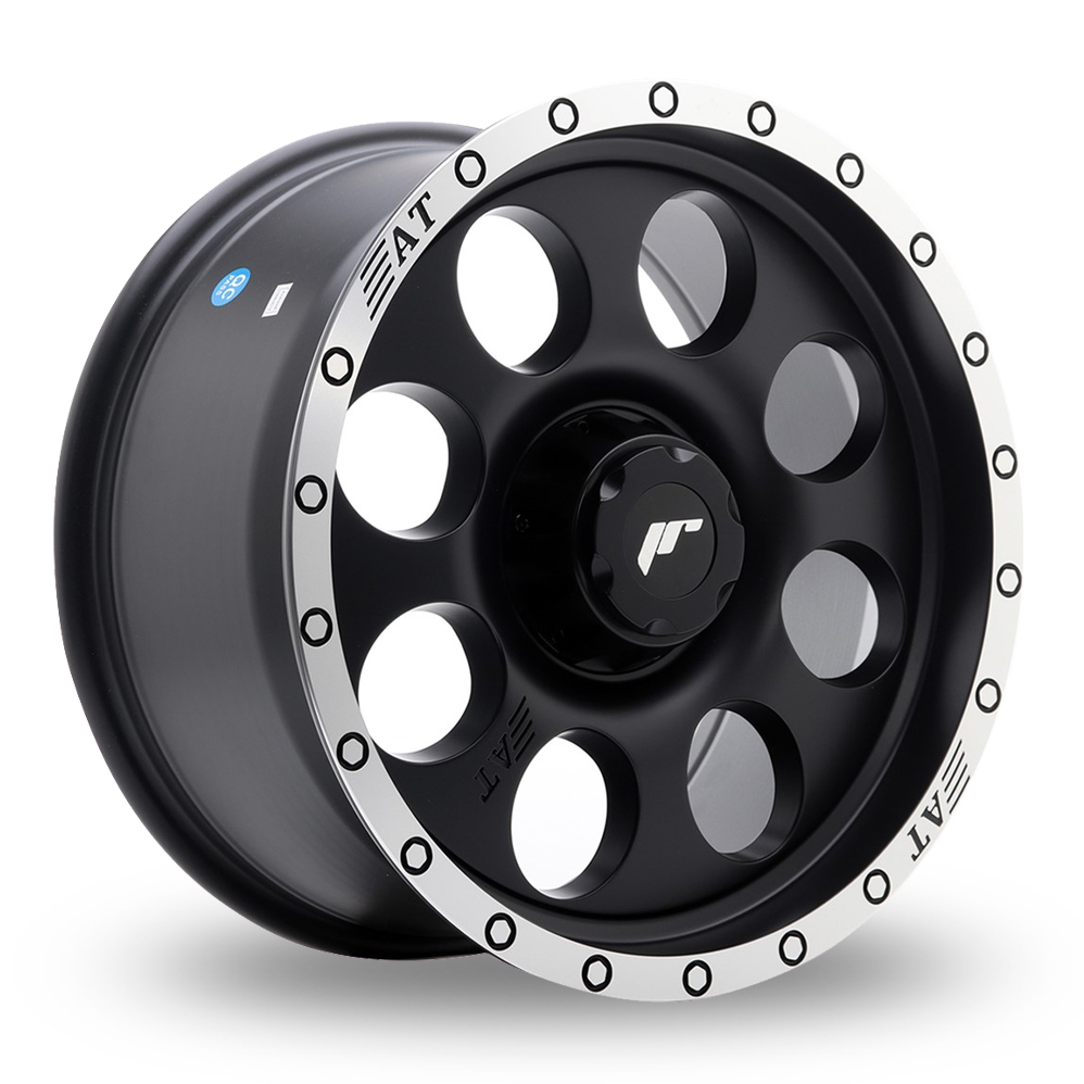 Japan Racing JRX4 (8.5x17) (Custom Fitment) Matt Black Machined Lip Alloy Wheels
