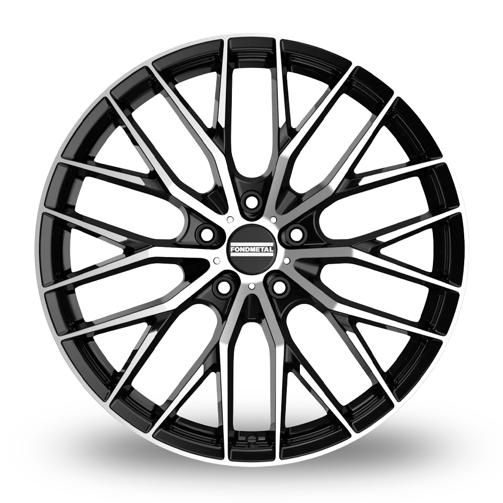 19" Fondmetal Makhai Gloss Black Machined Alloy Wheels