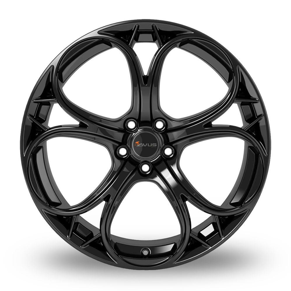19" Avus Racing AC-520 Black Alloy Wheels