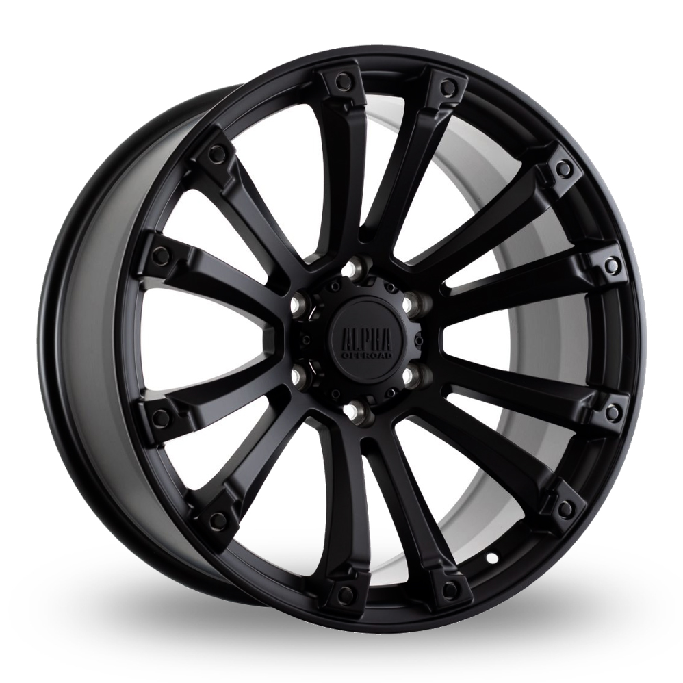 Alpha Off-Road Maverick Satin Black Alloy Wheels
