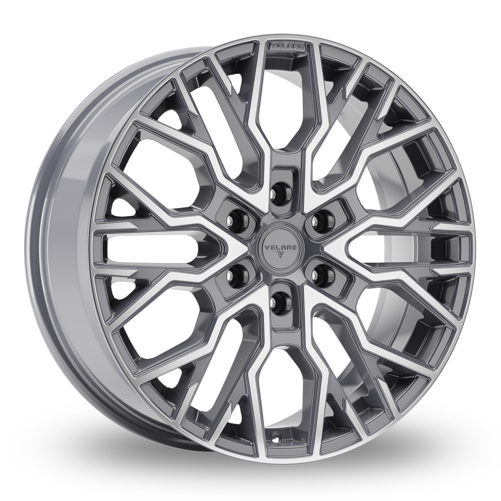 Velare VLR-6T Platinum Grey Polsihed Alloy Wheels