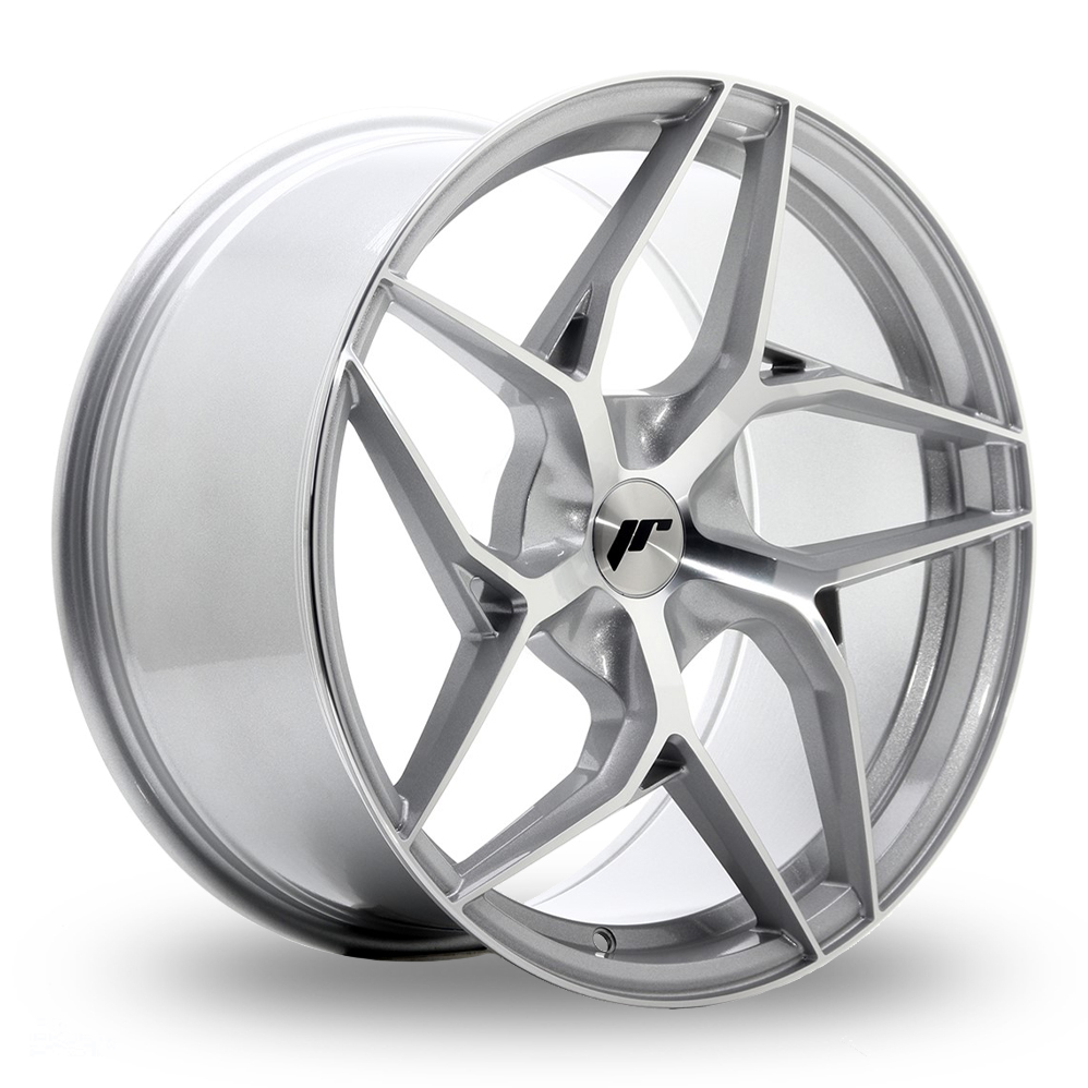 Japan Racing JR35 (9.5x19) (Custom Fitment) Silver Machined Face Alloy Wheels