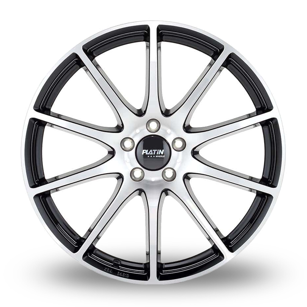 20" Platin P 113 Black Polished Alloy Wheels
