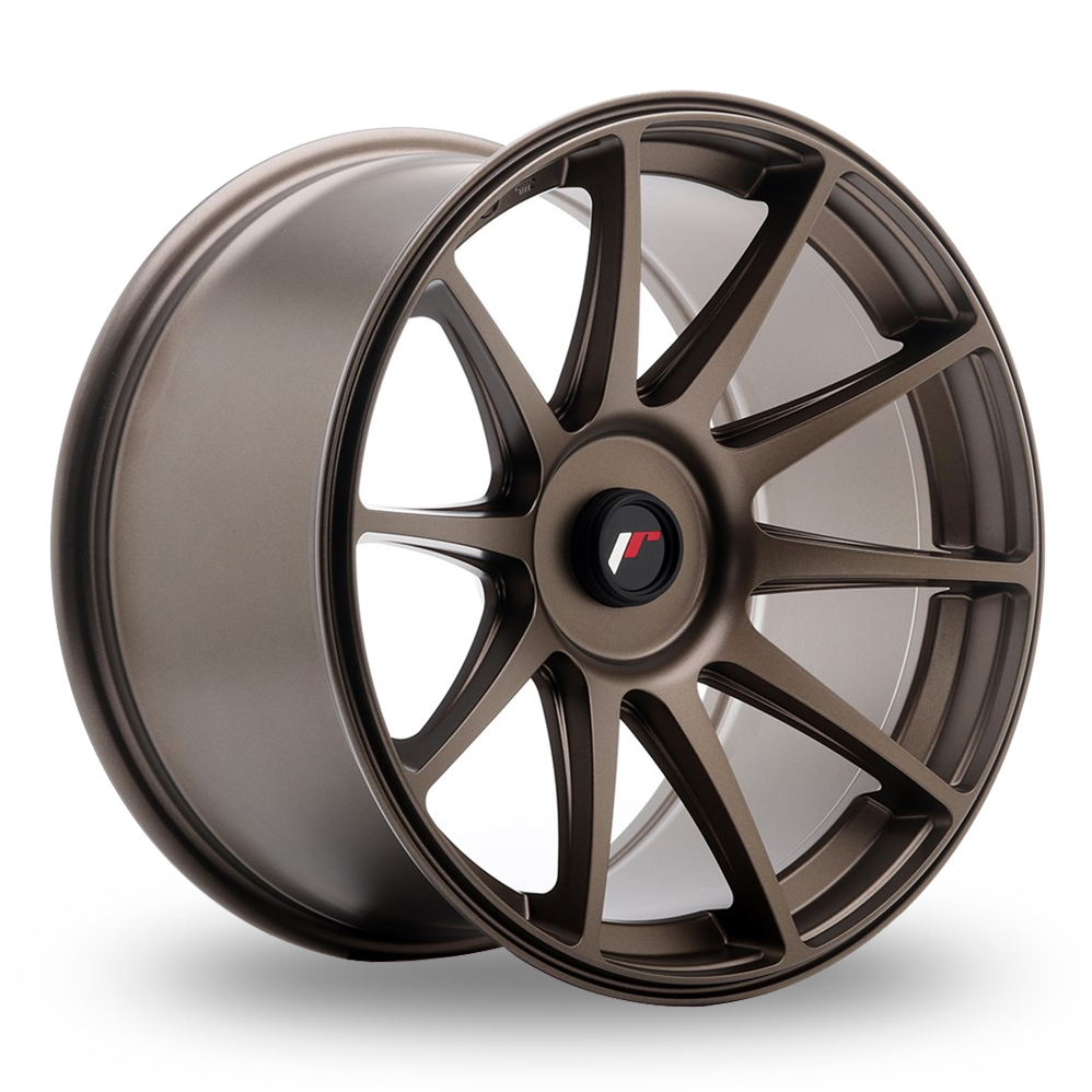 Japan Racing JR11 (9.5x18) (Custom Fitment) Matt Bronze Alloy Wheels