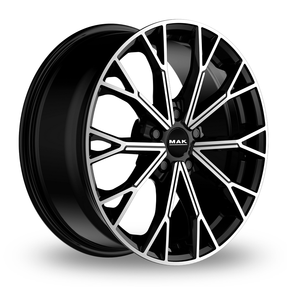 19" MAK Asphalt Black Mirror Alloy Wheels
