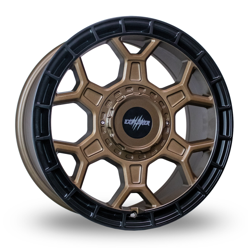 Wolfrace Explorer Black Wolf ONE Matt Black Bronze Alloy Wheels