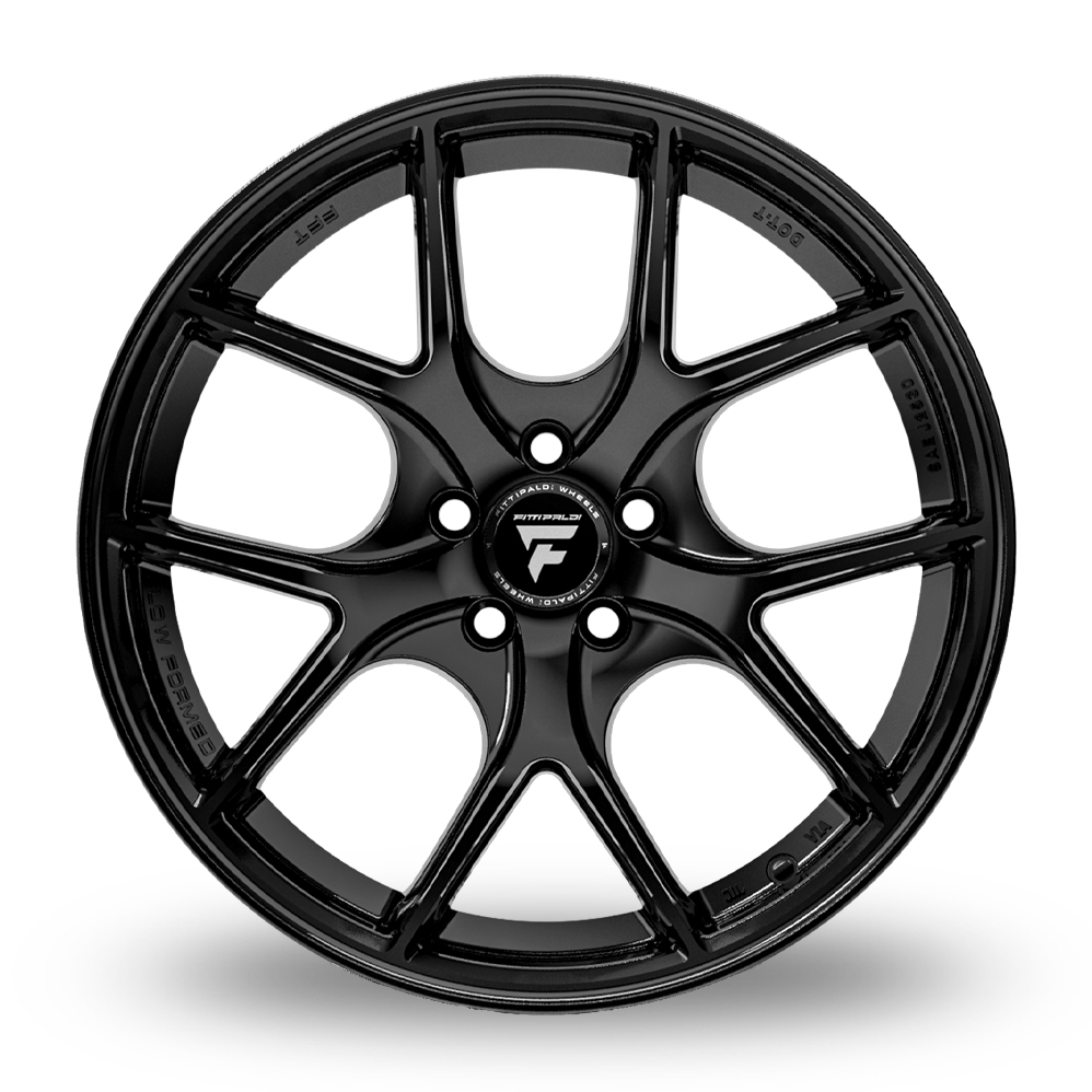 18" Fondmetal FS365 Fittipaldi Gloss Black Alloy Wheels