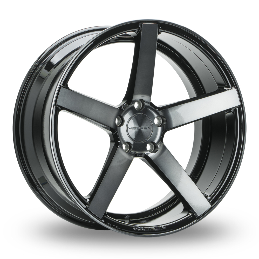 19 Inch Vossen CV3R Tinted Black Gloss Alloy Wheels