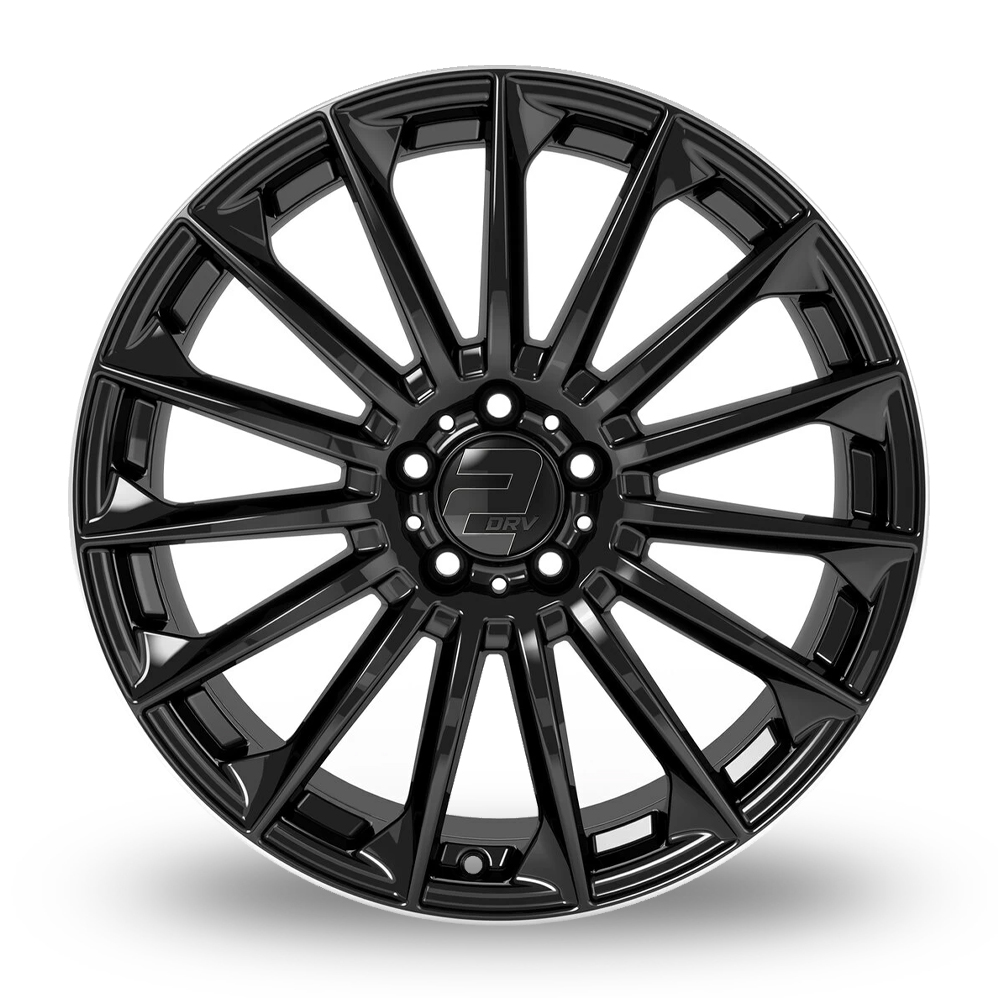 20" 2DRV WH39 Gloss Black Polished Rim Alloy Wheels