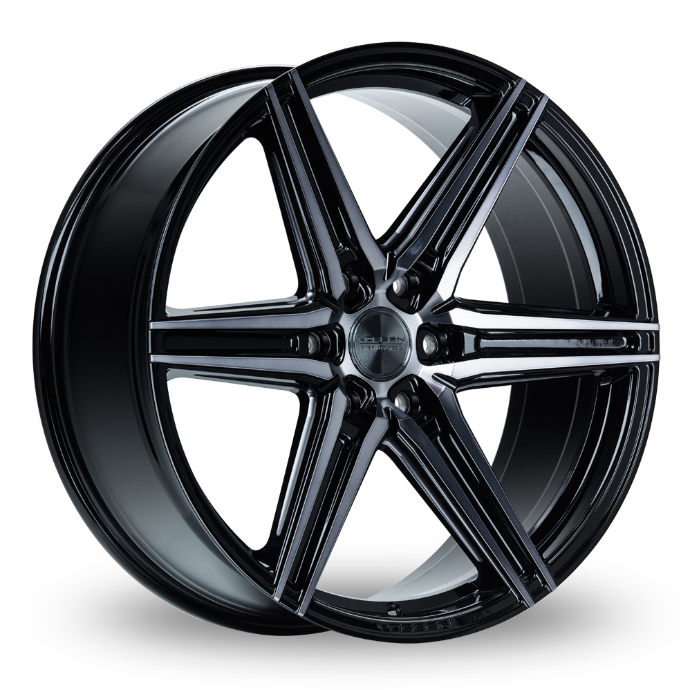 Vossen HF6-2 (9.5x20) (Deep Concave) Double Tinted Gloss Black Alloy Wheels
