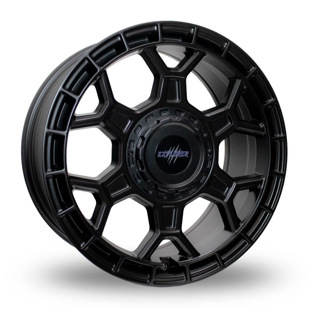 Wolfrace Explorer Black Wolf ONE Matt Black Alloy Wheels