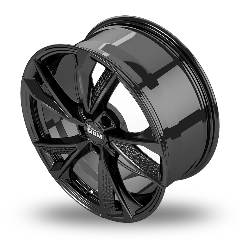 16" MAM RS6 Gloss Black Alloy Wheels