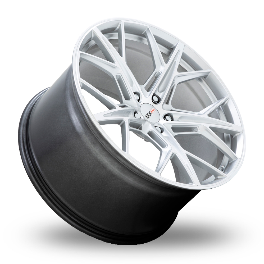 22" Cray Hammerhead Gloss Silver With Mirror Cut Face Alloy Wheels