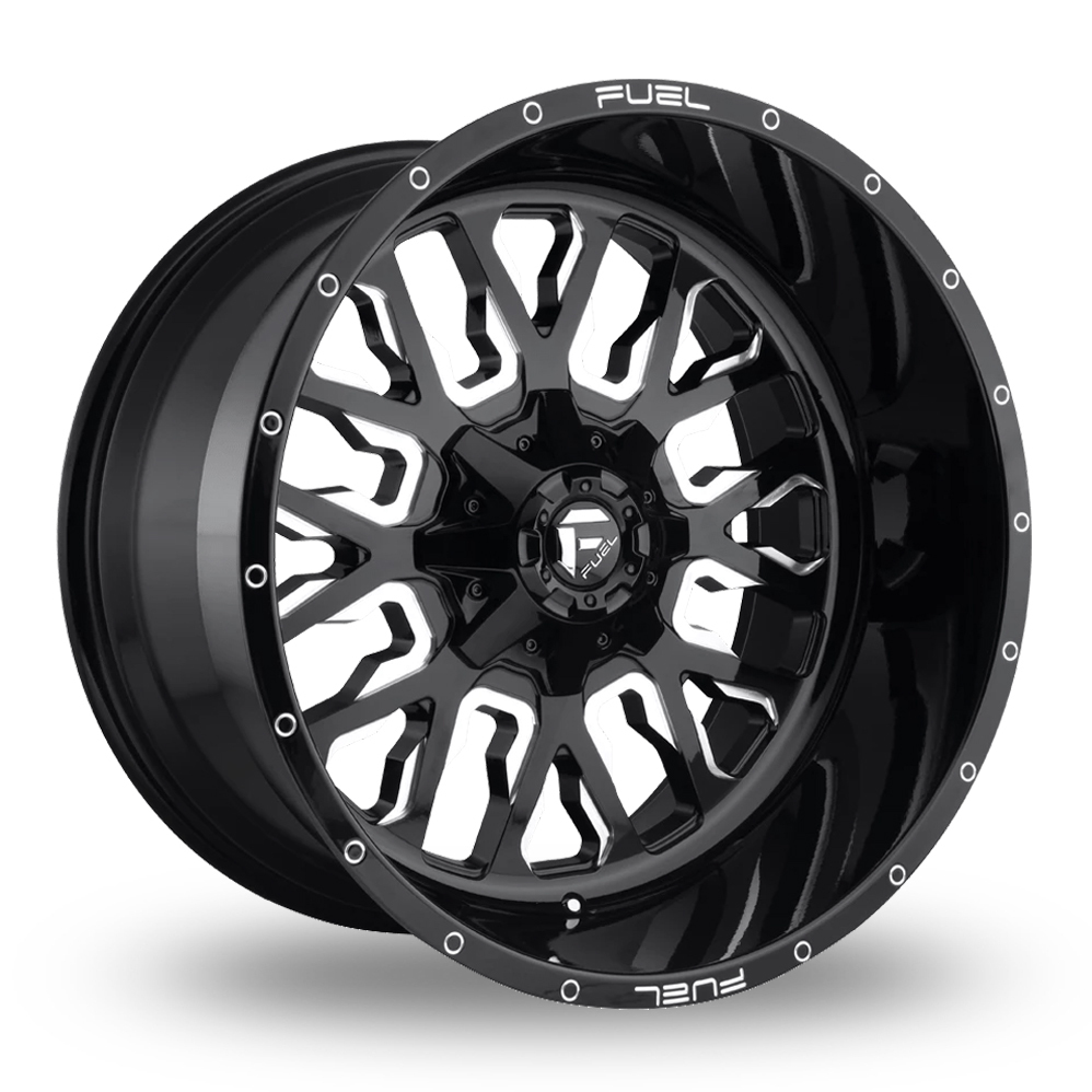 Fuel Off-Road D611 Stroke (USA Warehouse) Gloss Black Milled Alloy Wheels