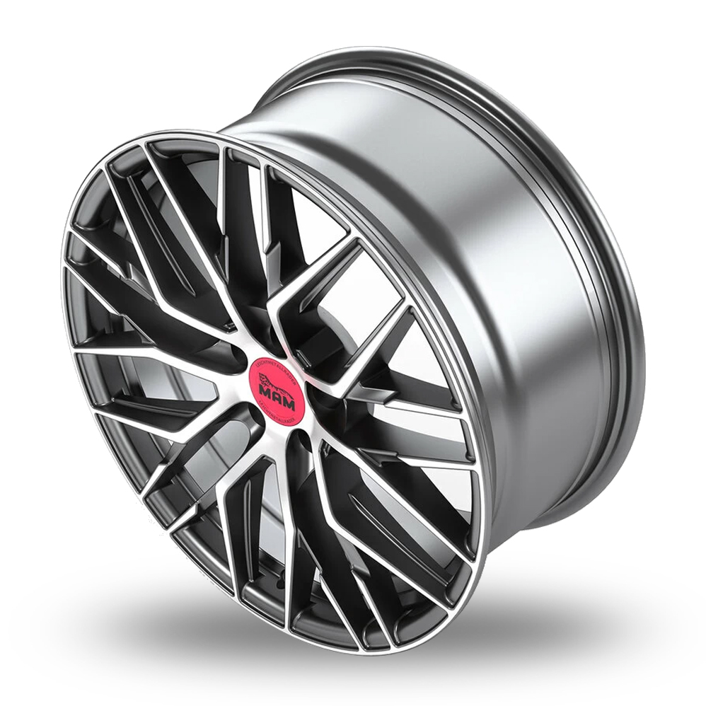 17" MAM RS4 Palladium Polished Alloy Wheels