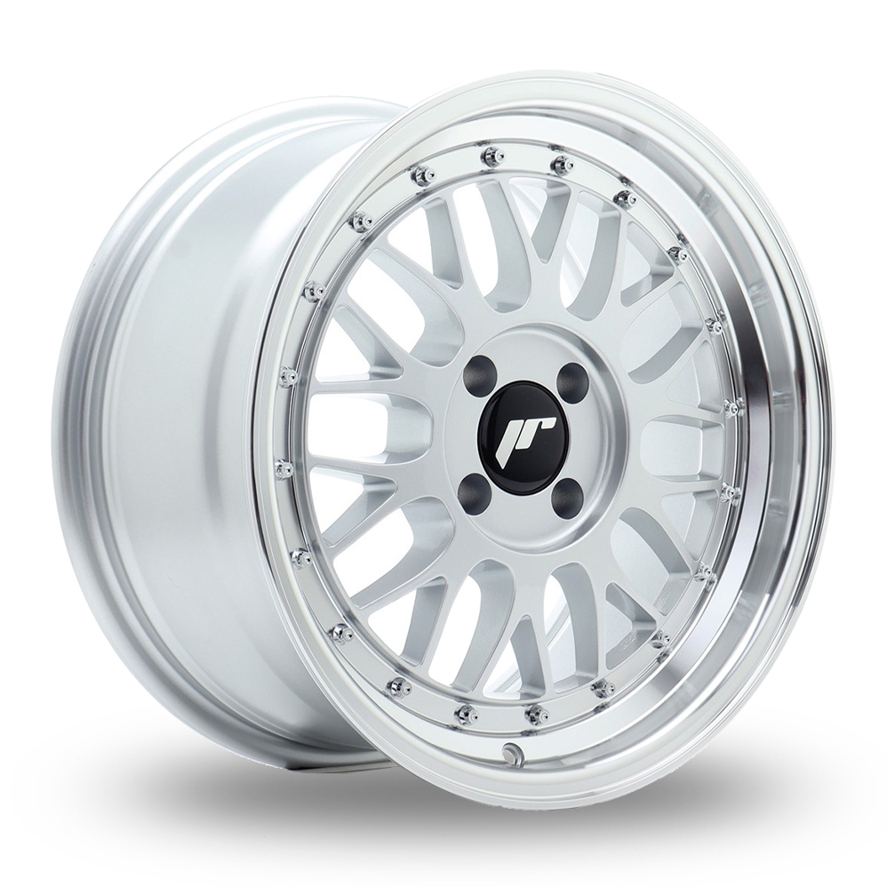Japan Racing JR23 (8x16) Hyper Silver Machined Lip Alloy Wheels