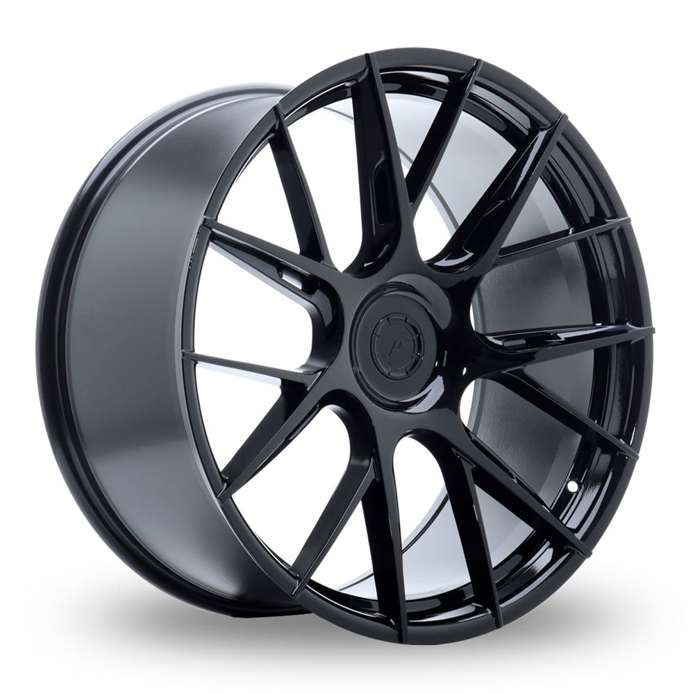 Japan Racing JR42 (11.5x22) (Custom Fitment) Gloss Black Alloy Wheels