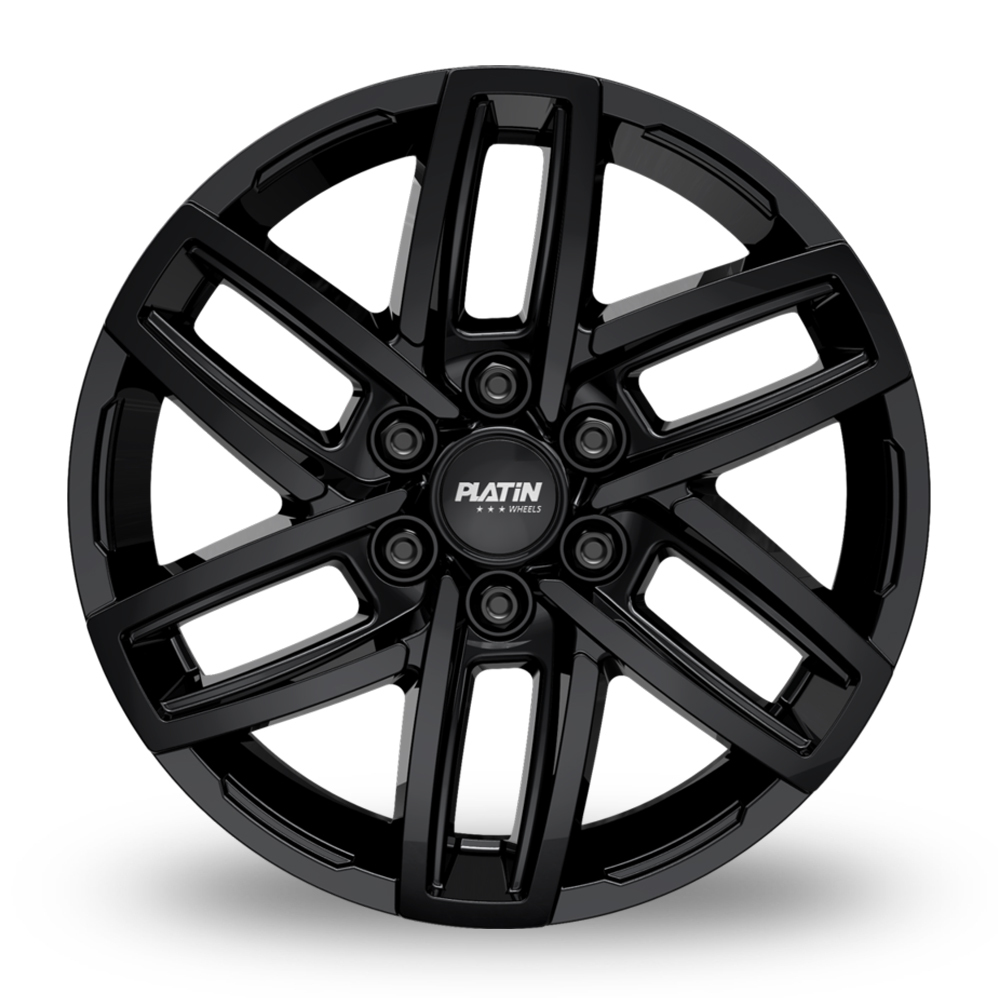 16" Platin P 121 Gloss Black Alloy Wheels