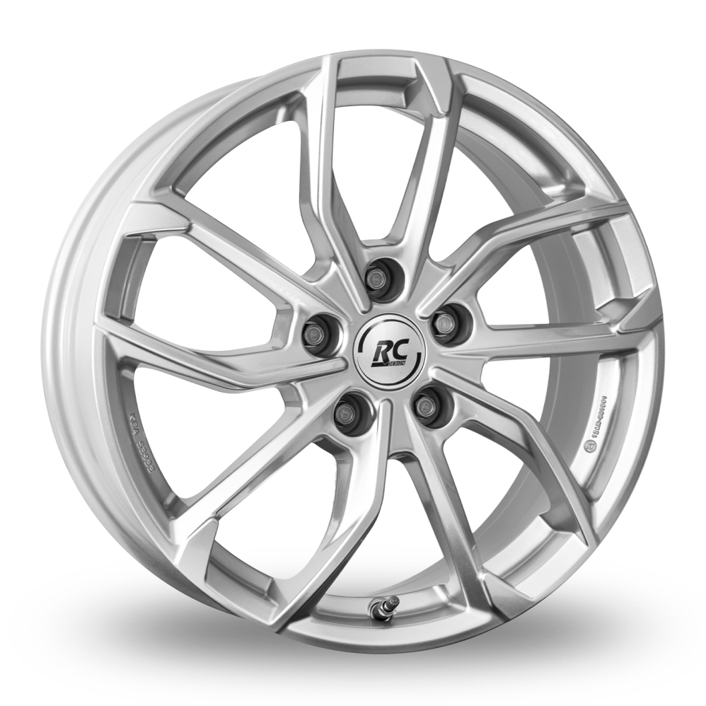 7x18 5x108 ET47.5 RC Design RC34 (Kristallsilber Lackiert) (63.4cb) (750kg Load) (11.5kg Weight) (60d Seat) (BA) Alloy Wheels