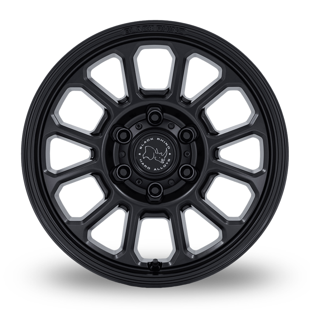 17" Black Rhino BR033 Alta (USA Warehouse) Matt Black Alloy Wheels