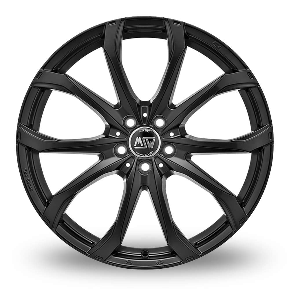 19" MSW (by OZ) 48 Matt Black Alloy Wheels
