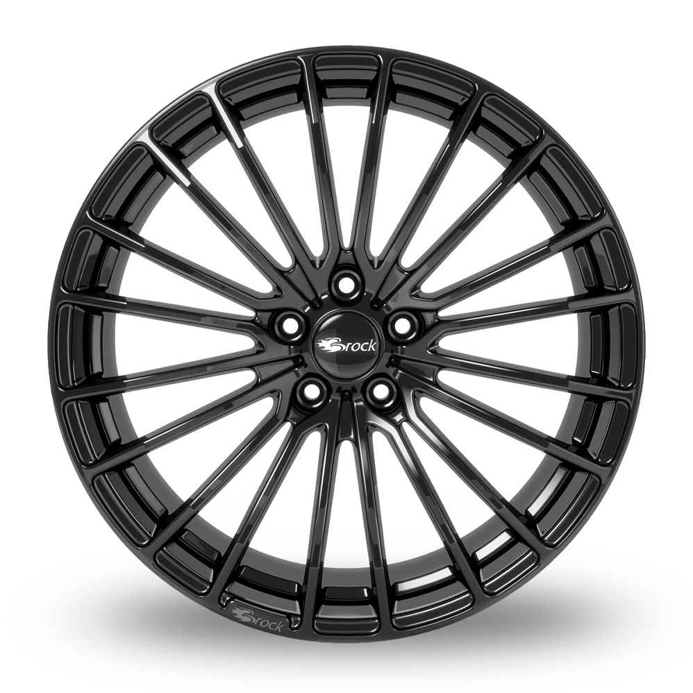 16" Brock B24 Gloss Black Alloy Wheels