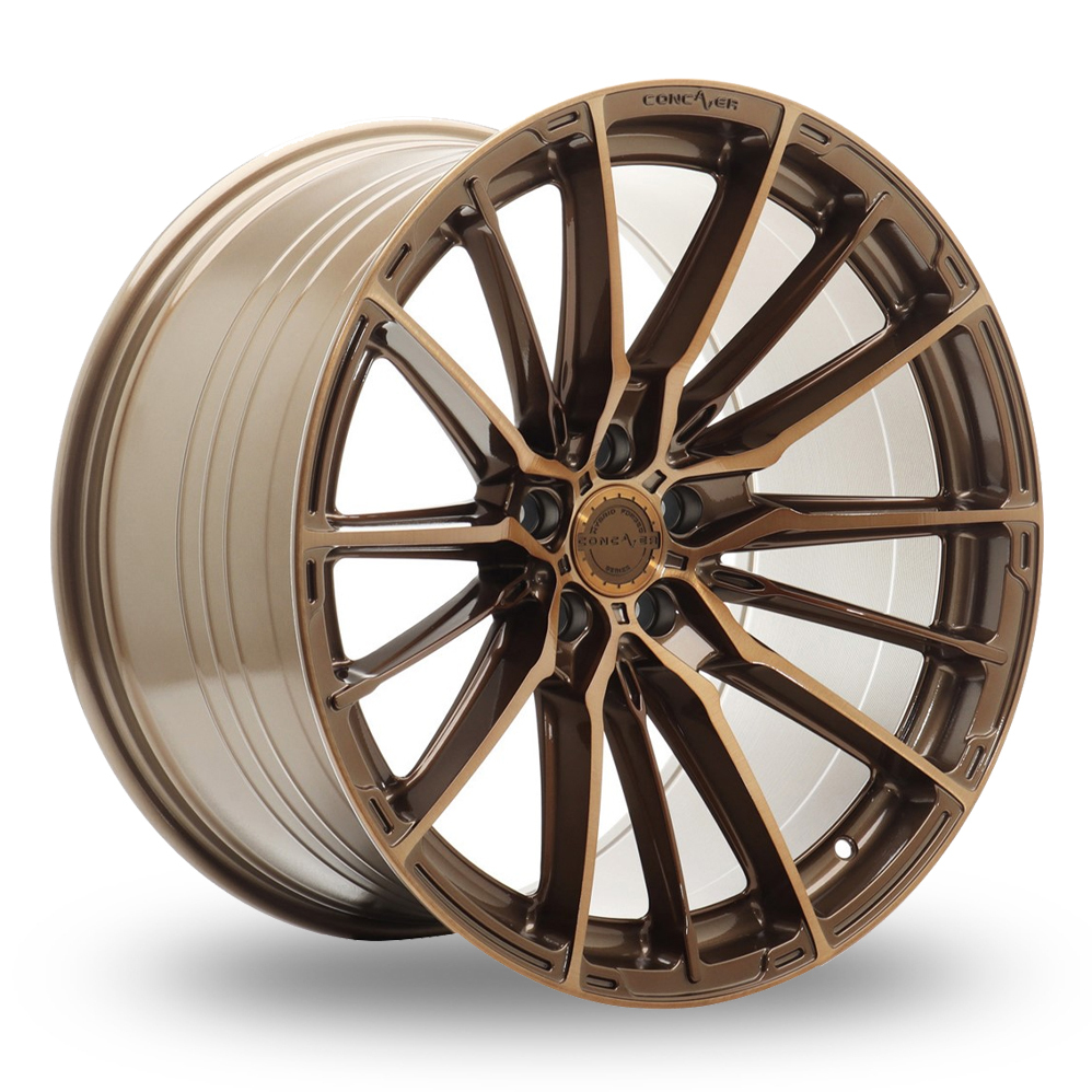 Concaver CVR7 (8.5x20) (Performance Concave) Brushed Bronze Alloy Wheels