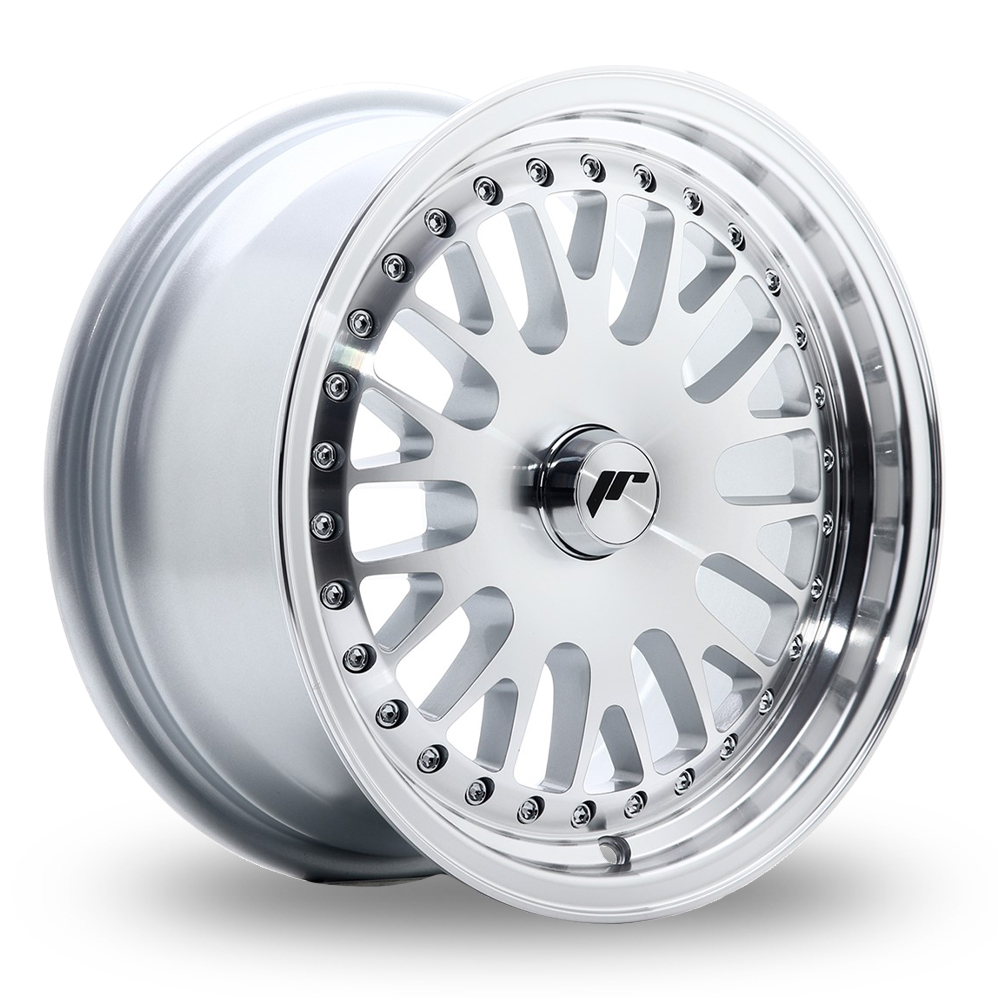 Japan Racing JR10 (7x15) (Custom Fitment) Silver Machined Face Alloy Wheels
