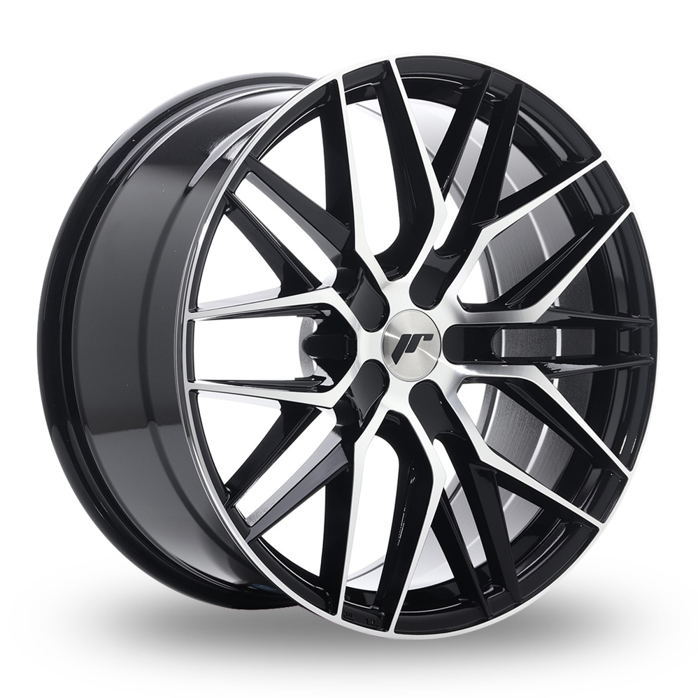 Japan Racing JR28 (8.5x20) (Custom Fitment) Gloss Black Machined Face Alloy Wheels