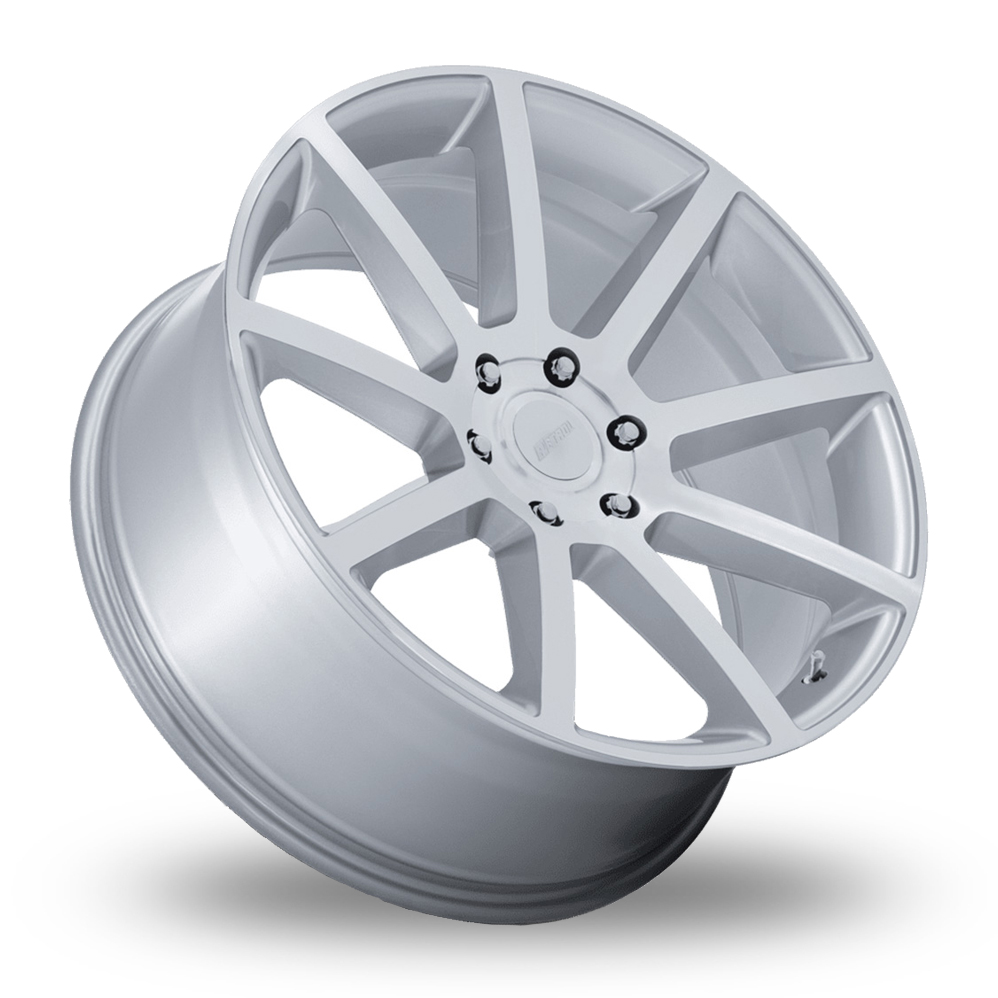 22" Petrol PE007 P6E Gloss Silver With Machined Face Alloy Wheels
