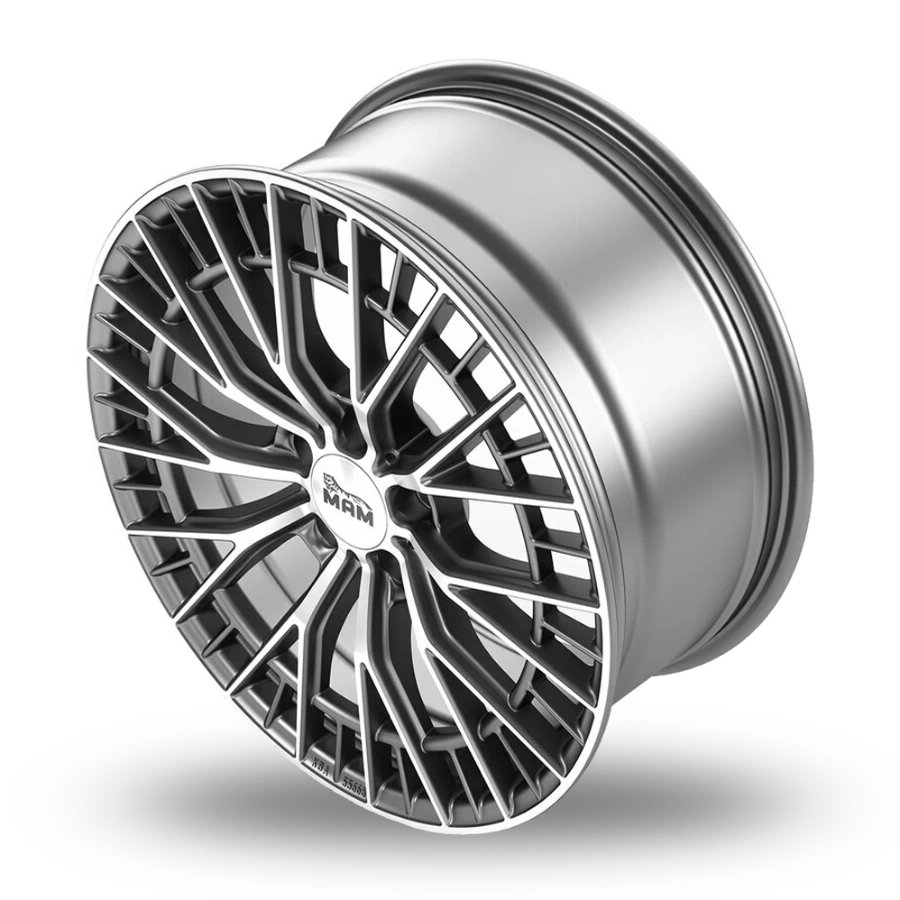 19" MAM GT2 Palladium Polished Alloy Wheels