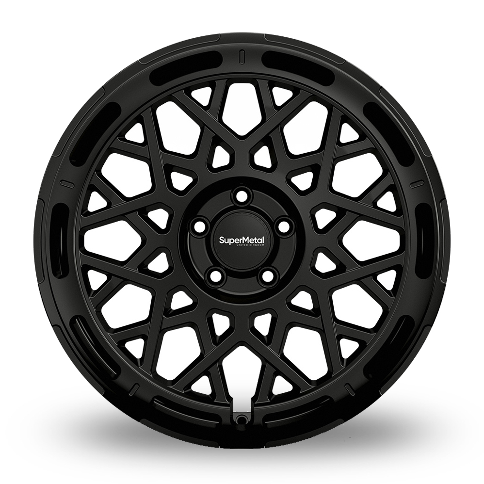 18" SuperMetal Cage Matt Black Alloy Wheels