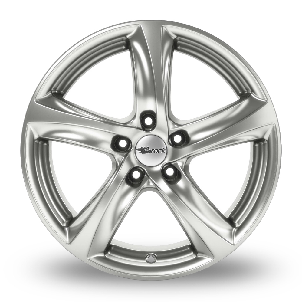 18" Brock B25 Chrome Silver Alloy Wheels