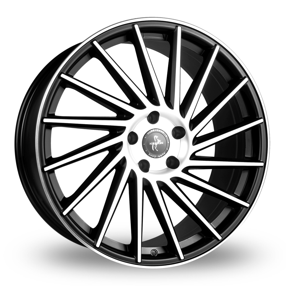 Keskin Tuning KT17 Matt Black Polished Alloy Wheels