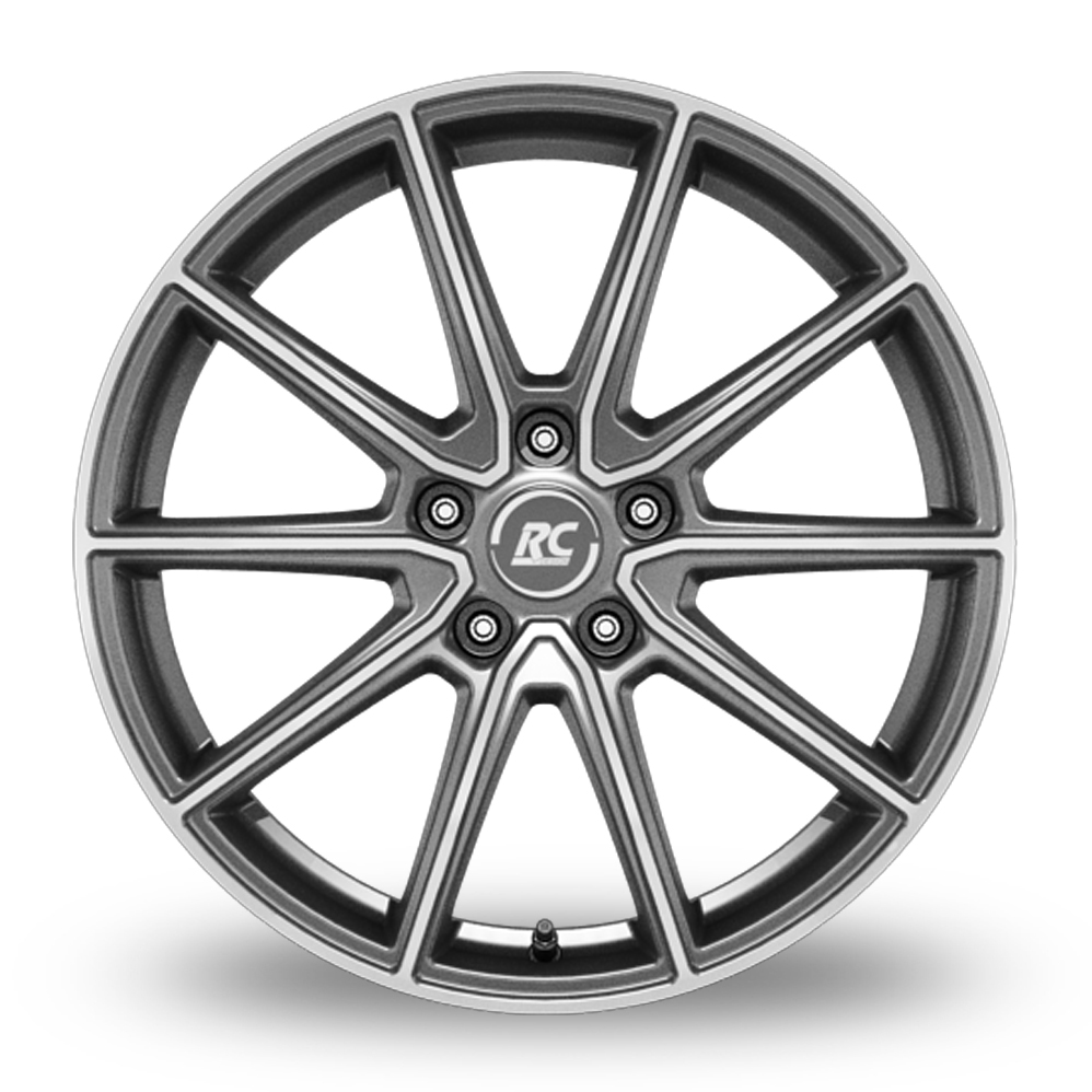 17" RC Design RC32 Himalaya Grey Front Polished Alloy Wheels