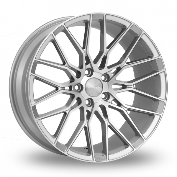 18 Inch VEEMANN V-FS34 Silver Polished Face Alloy Wheels