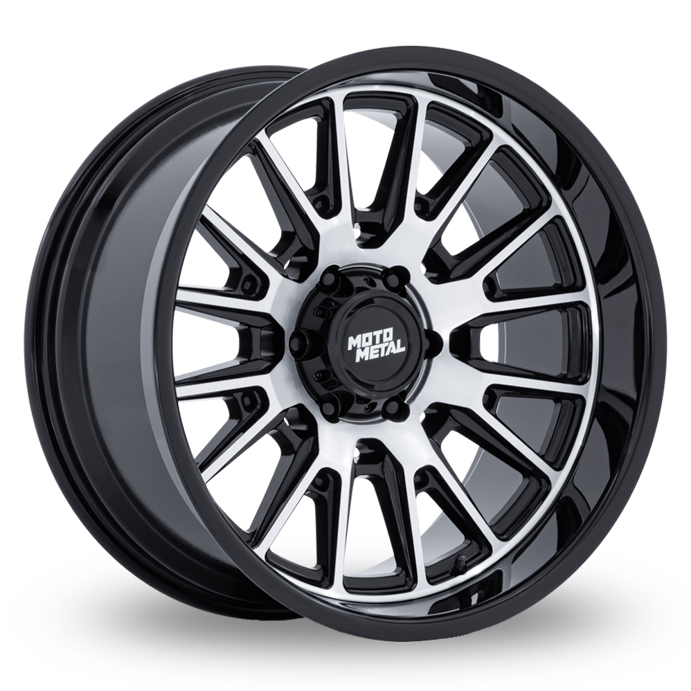 Moto Metal MO814 Tekton (USA Warehouse) Gloss Black With Machined Face Alloy Wheels