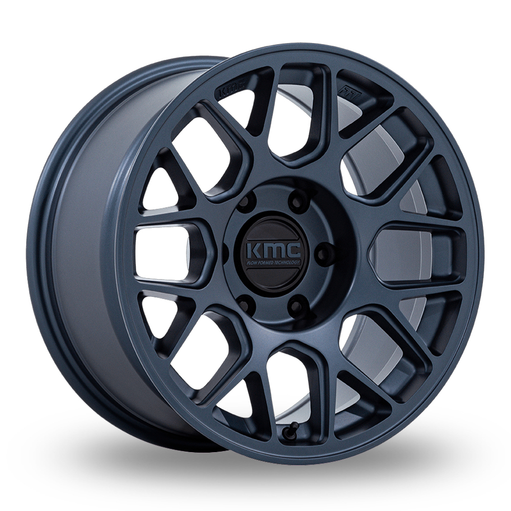 KMC KM730 Hatchet (USA Warehouse) Metallic Blue Alloy Wheels