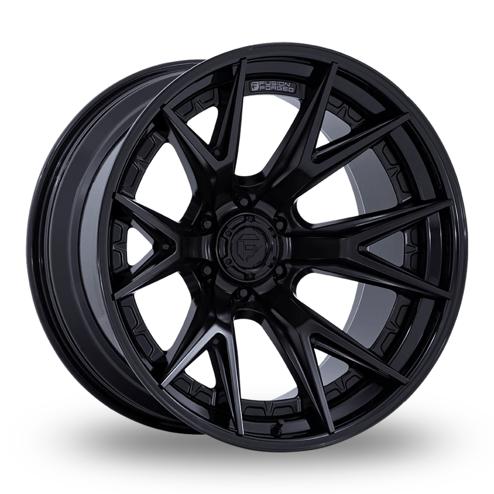 Fuel Off-Road FC402 Catalyst (EU Warehouse) Matte Black With Gloss Black Lip Alloy Wheels