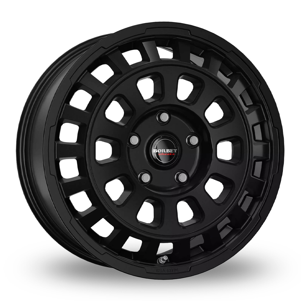 Borbet CW7 Matt Black Alloy Wheels
