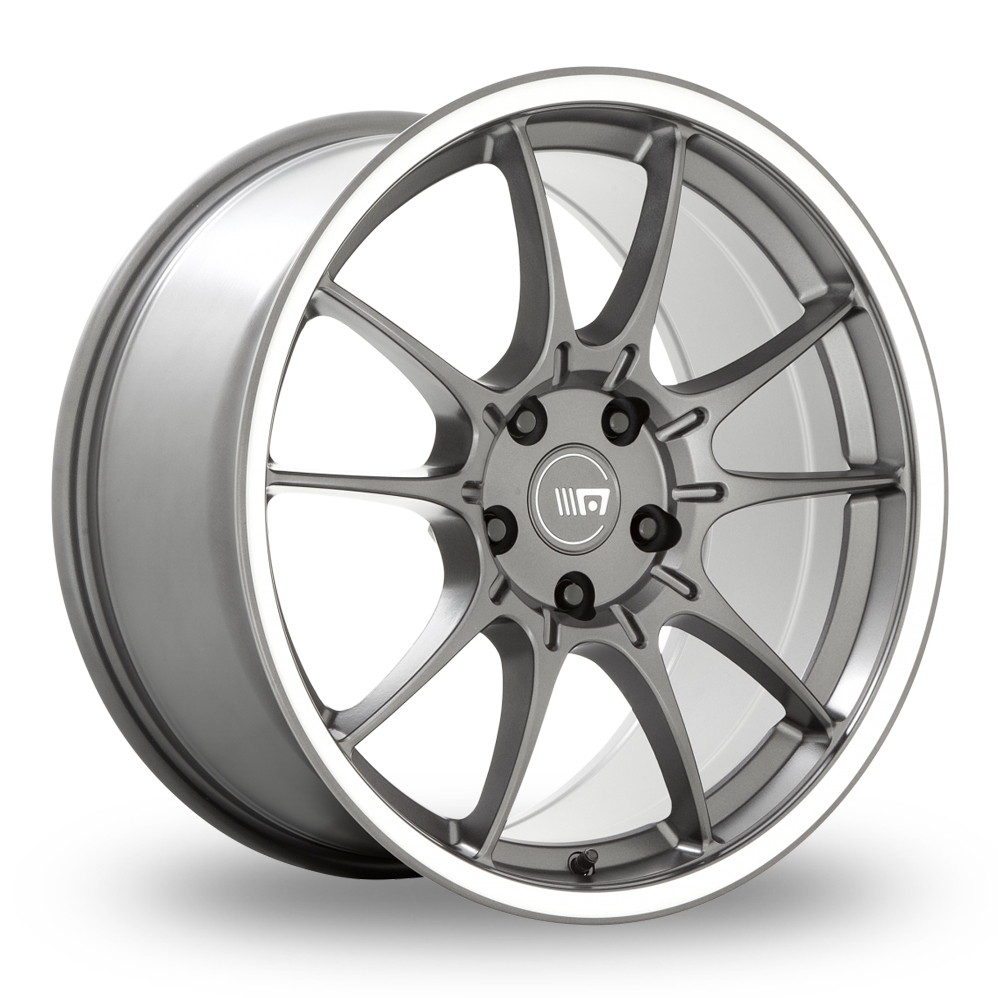 Motegi Racing MR152 SS5 Gunmetal With Machined Lip Alloy Wheels