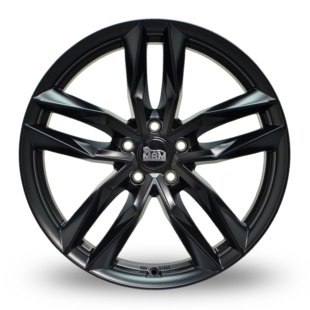 16" MAM RS3 Matt Black Alloy Wheels